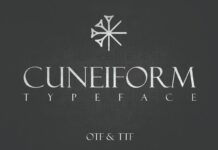 Cuneiform Font Poster 1