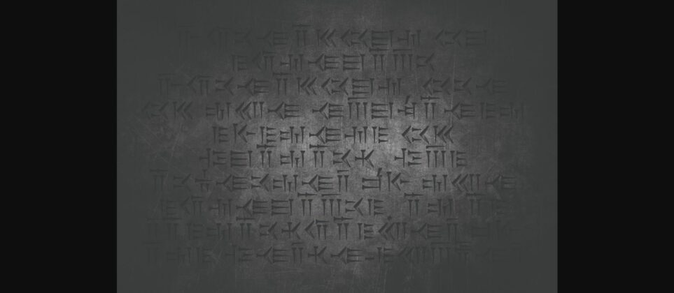 Cuneiform Font Poster 6