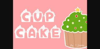 Cupcake Font Poster 1