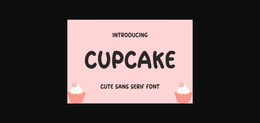 Cupcake Font Poster 3