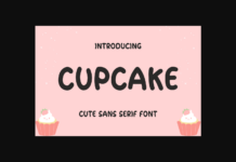 Cupcake Font Poster 1