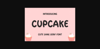 Cupcake Font Poster 1