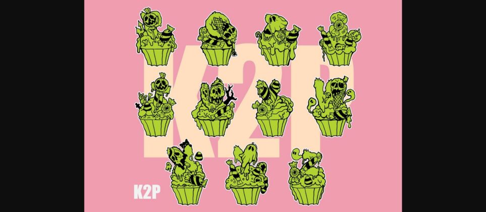 Cupcake Ghoul Candy Font Poster 8