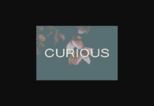 Curious Font Poster 1