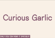 Curious Garlic Font Poster 1