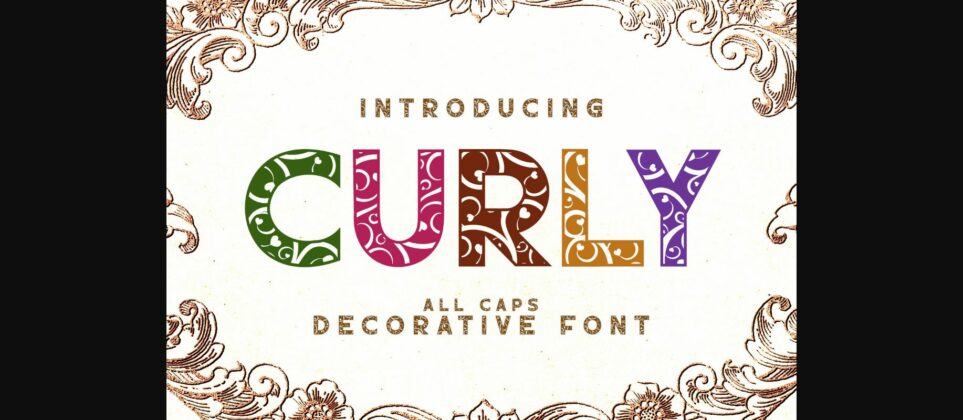 Curly Font Poster 3