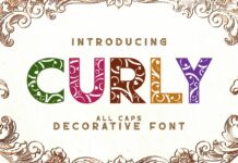 Curly Font Poster 1