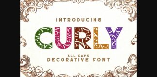 Curly Font Poster 1