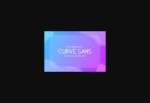 Curve Sans Pro Font Poster 1