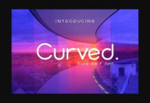 Curved Font Poster 1