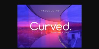 Curved Font Poster 1