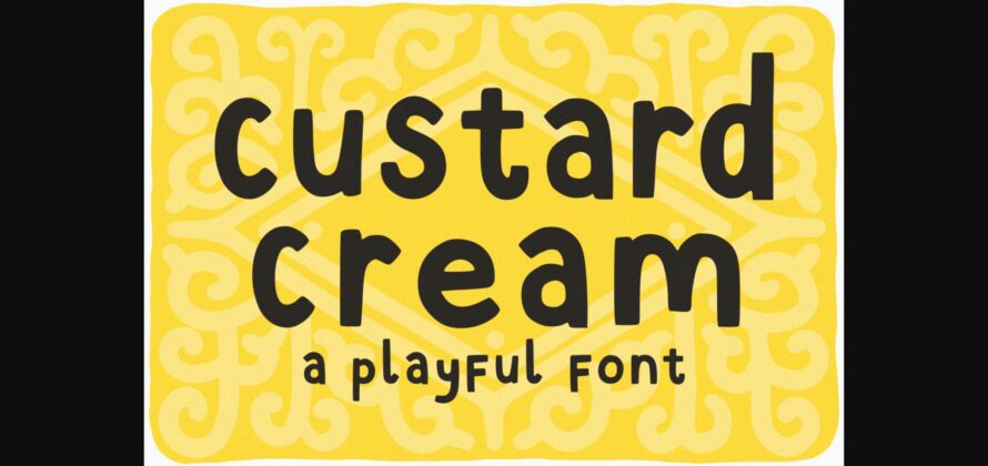 Custard Cream Font Poster 3