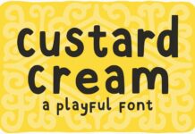 Custard Cream Font Poster 1