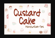 Custardcake Font Poster 1