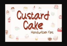 Custardcake Font Custardcake Font Poster 1