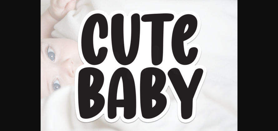 Cute Baby Font Poster 3