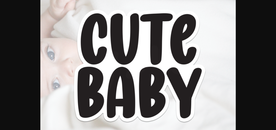 Cute Baby Font Poster 1