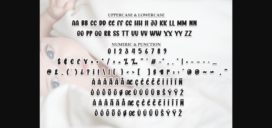 Cute Baby Font Poster 9