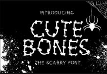 Cute Bones Font Poster 1