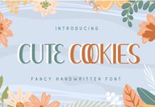 Cute Cookies Font Poster 1