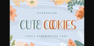 Cute Cookies Font Poster 1