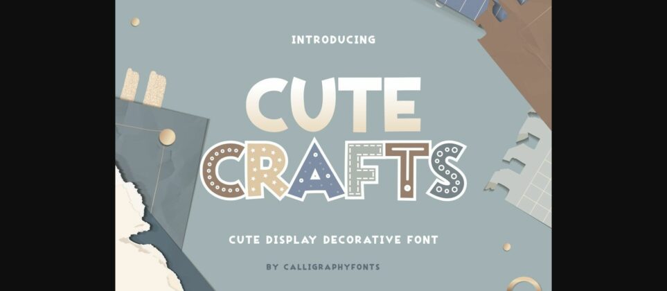 Cute Crafts Font Poster 3