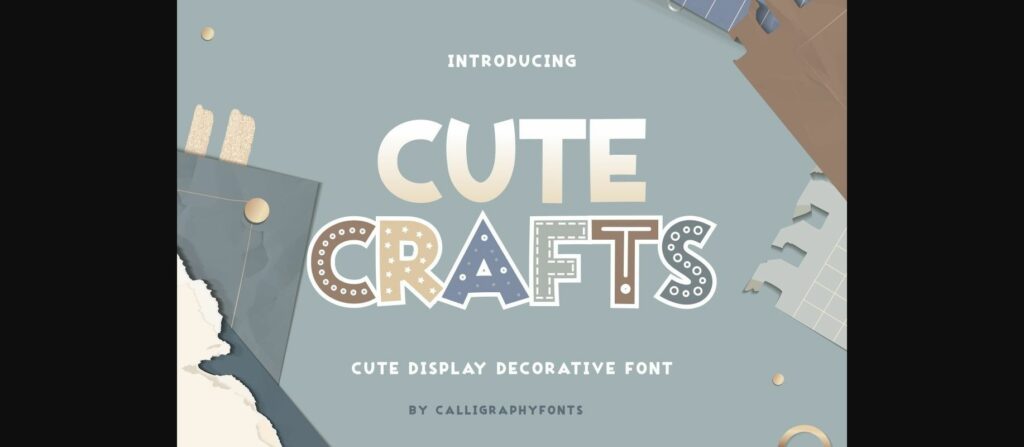 Cute Crafts Font Poster 1