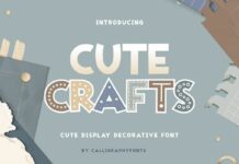 Cute Crafts Font Poster 1