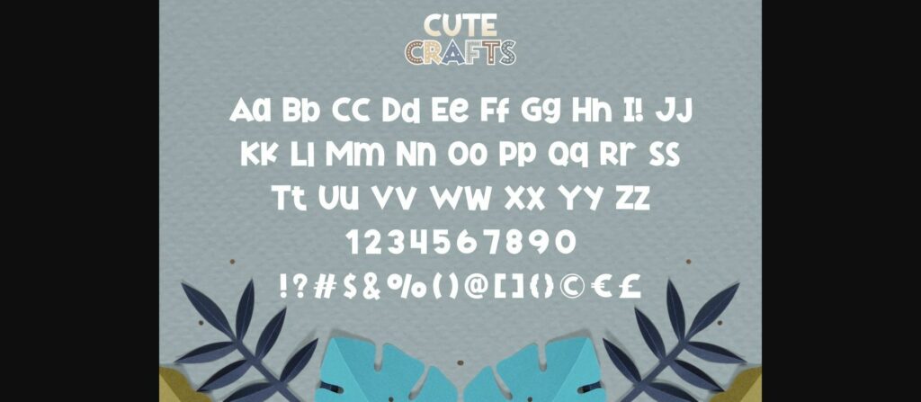 Cute Crafts Font Poster 6
