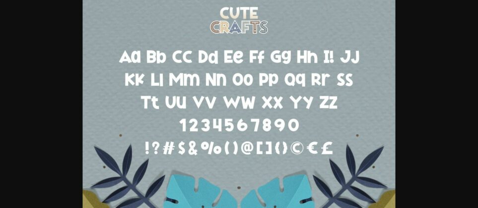 Cute Crafts Font Poster 6