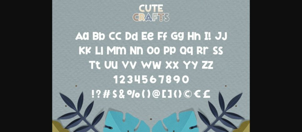 Cute Crafts Font Poster 6