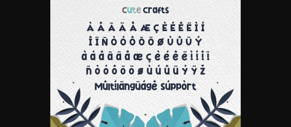 Cute Crafts Font Poster 8