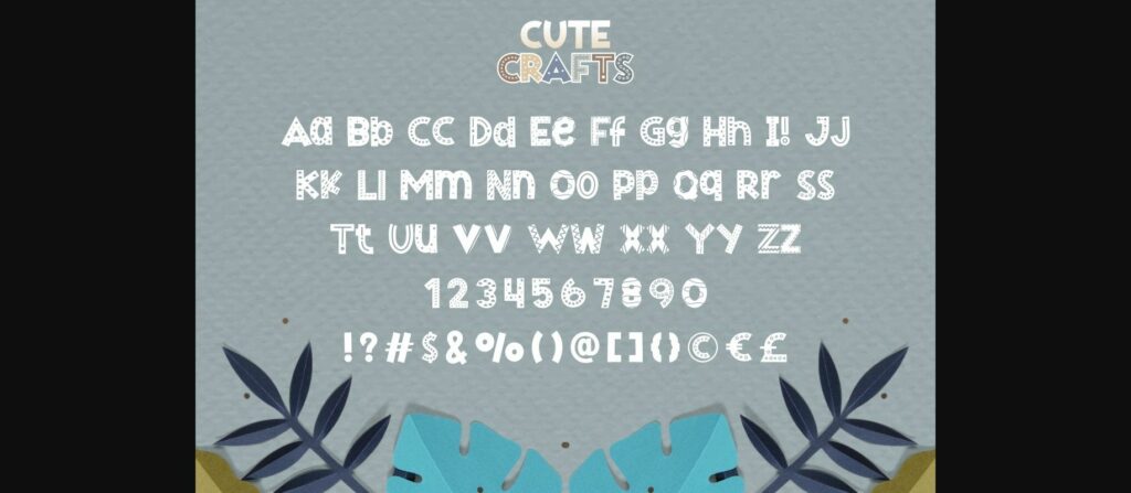 Cute Crafts Font Poster 10
