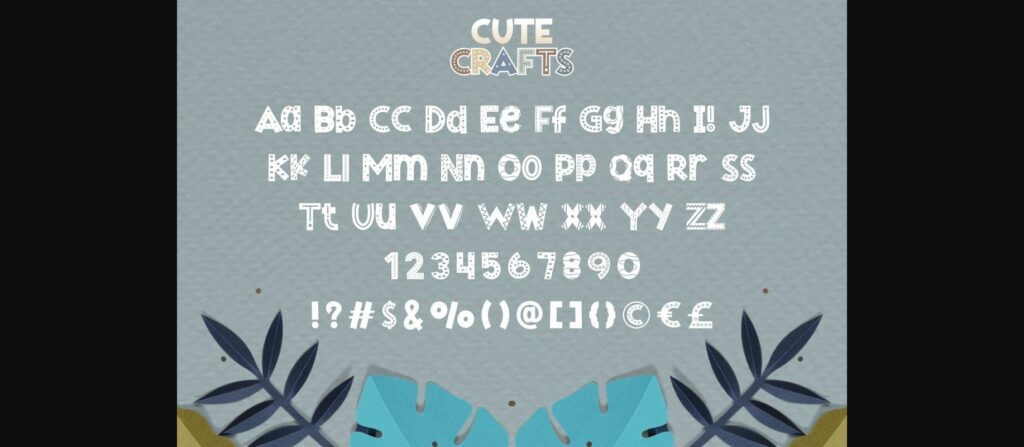 Cute Crafts Font Poster 10