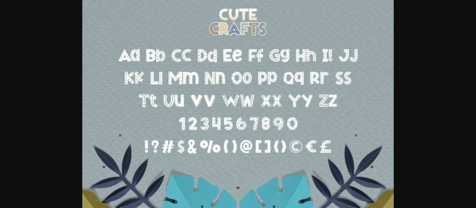 Cute Crafts Font Poster 10