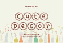 Cute Decor Font Poster 1