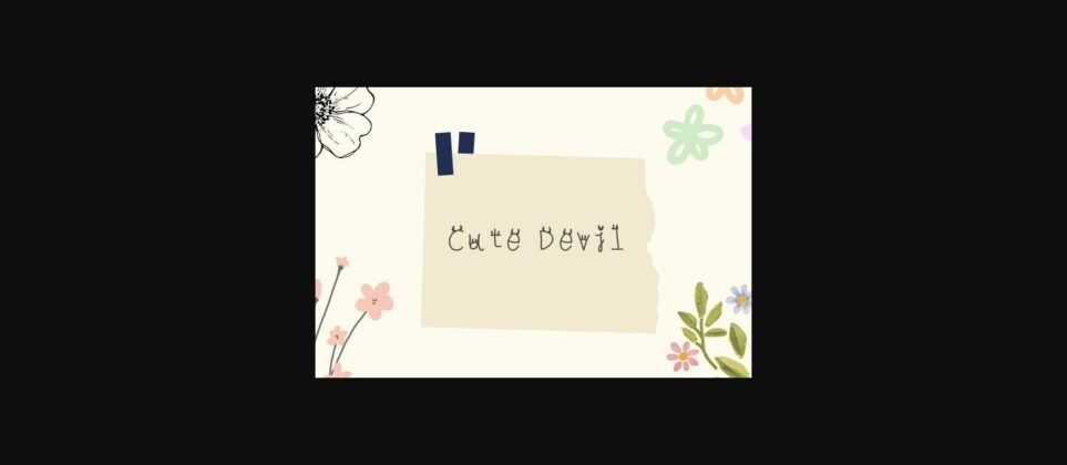 Cute Devil Font Poster 3