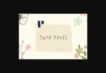 Cute Devil Font Poster 1