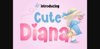Cute Diana Font Poster 1