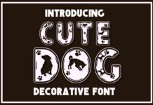 Cute Dog Font Poster 1