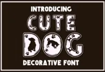 Cute Dog Font Cute Dog Font Poster 1