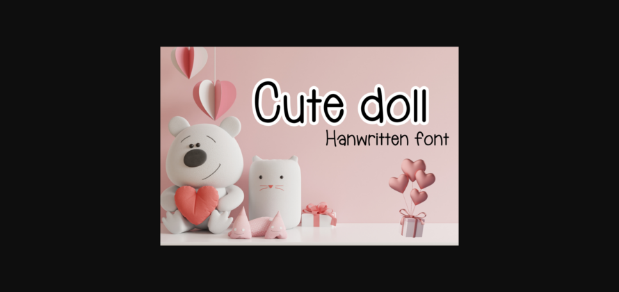 Cute Doll Font Poster 3