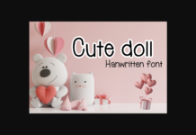 Cute Doll Font Poster 1
