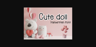 Cute Doll Font Poster 1