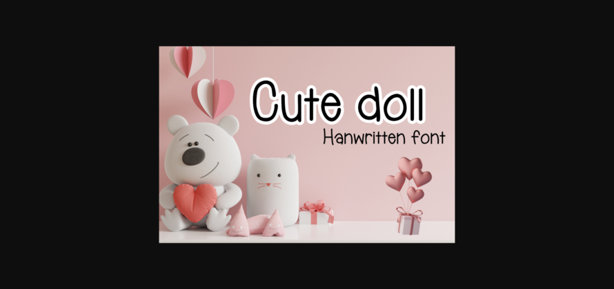 Cute Doll Font Poster 1