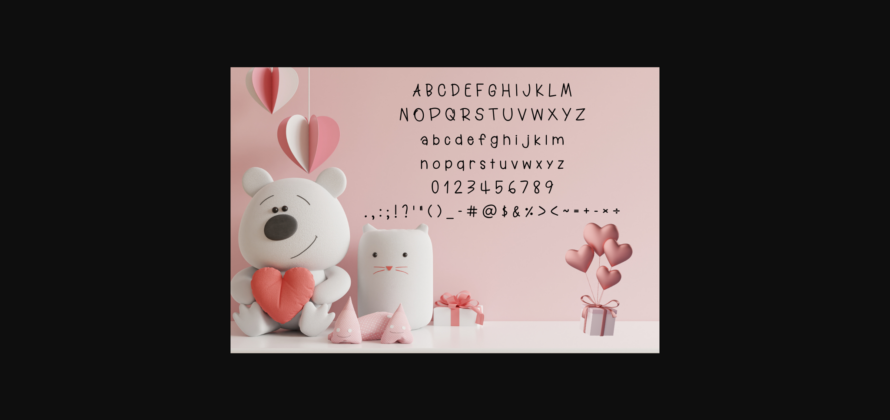 Cute Doll Font Poster 4