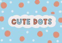 Cute Dots Font Poster 1