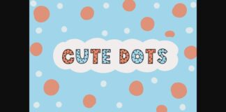 Cute Dots Font Poster 1