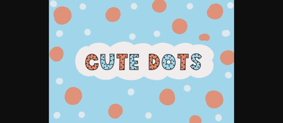 Cute Dots Font Poster 1