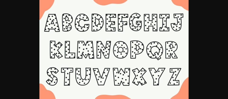 Cute Dots Font Poster 4